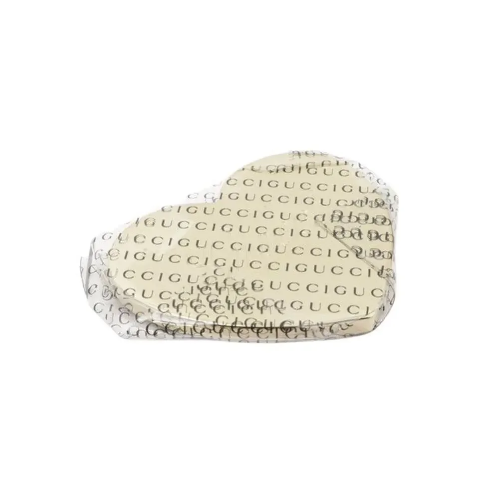 6925 - Gucci Guccissima Heart Compact Mirror GG Monogram 5cm Gold Trim